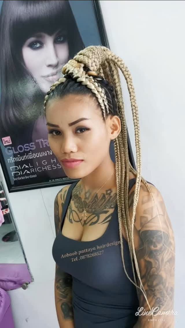 Extra-long sleek braid